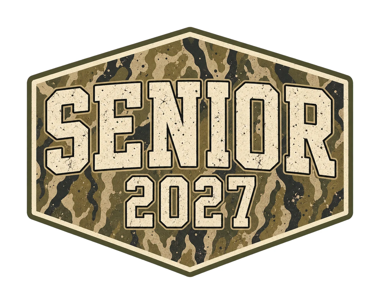 Senior 2027 Camo Graduation sublimation instant Variation C