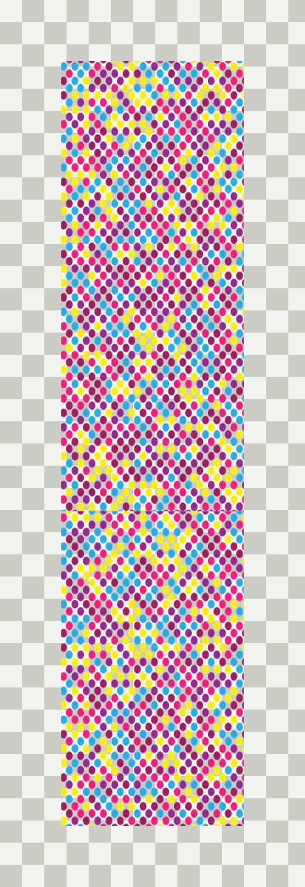 Polka dot pattern Illustration with polka dots, halftone circles, geometric diamonds and dots grid in cyan, magenta and yellow transparency and detail preview thumbnail