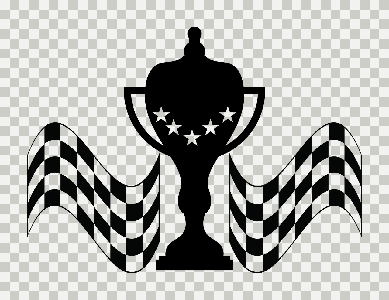 Can Glass Wrap Trophy Cup With Stars transparency and detail preview thumbnail