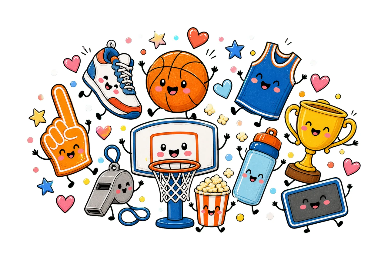 Basketball Cute Basketball Sports Sublimation Variation E
