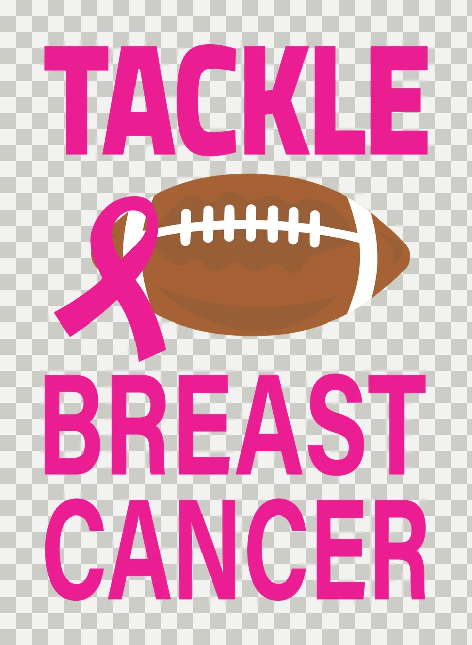 Tackle Breast Cancer Text With Slogan And Awareness transparency and detail preview thumbnail
