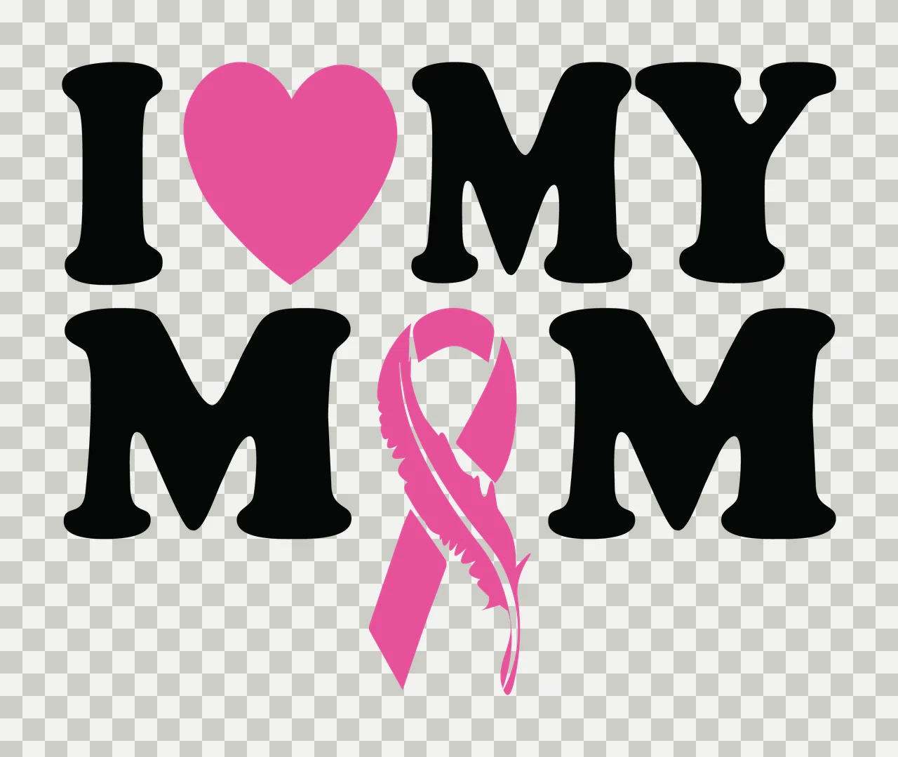 Can Glass Wrap I My Mom Love Ribbon transparency and detail preview thumbnail