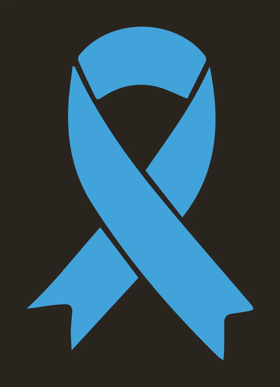 Blue awareness ribbon Illustration contrast preview thumbnail