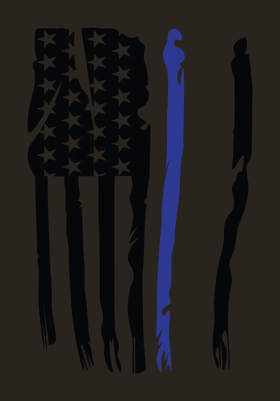 Flag Vertical Distressed Pattern With Stars And Torn stripes contrast preview thumbnail