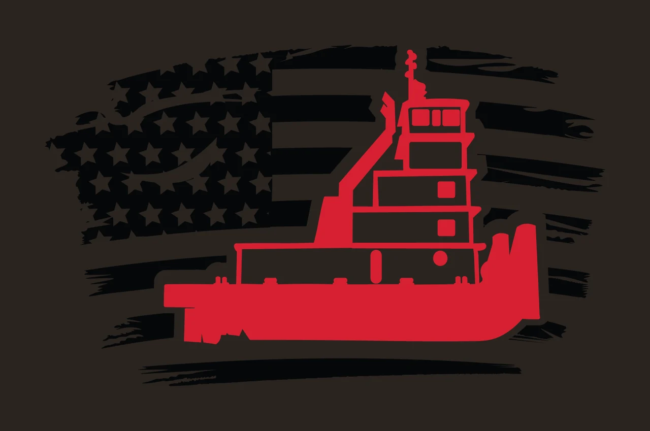 Can Glass Wrap Tugboat And American Flag Brush contrast preview thumbnail