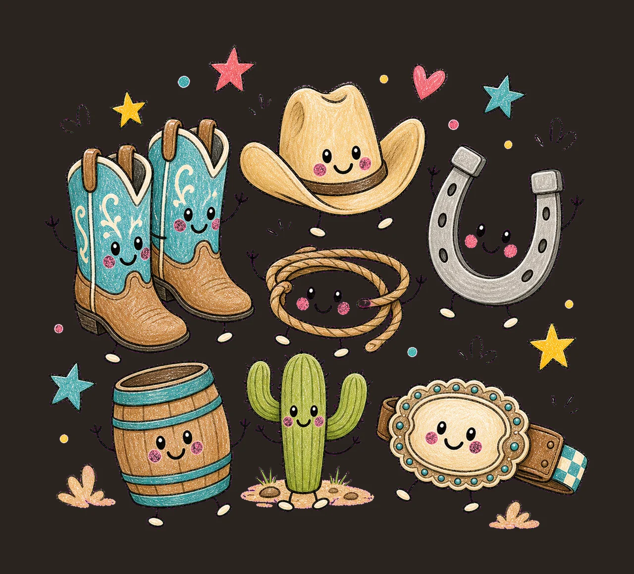 rodeo 04 cozy crayon sublimation instant shirt design hoodie contrast preview thumbnail