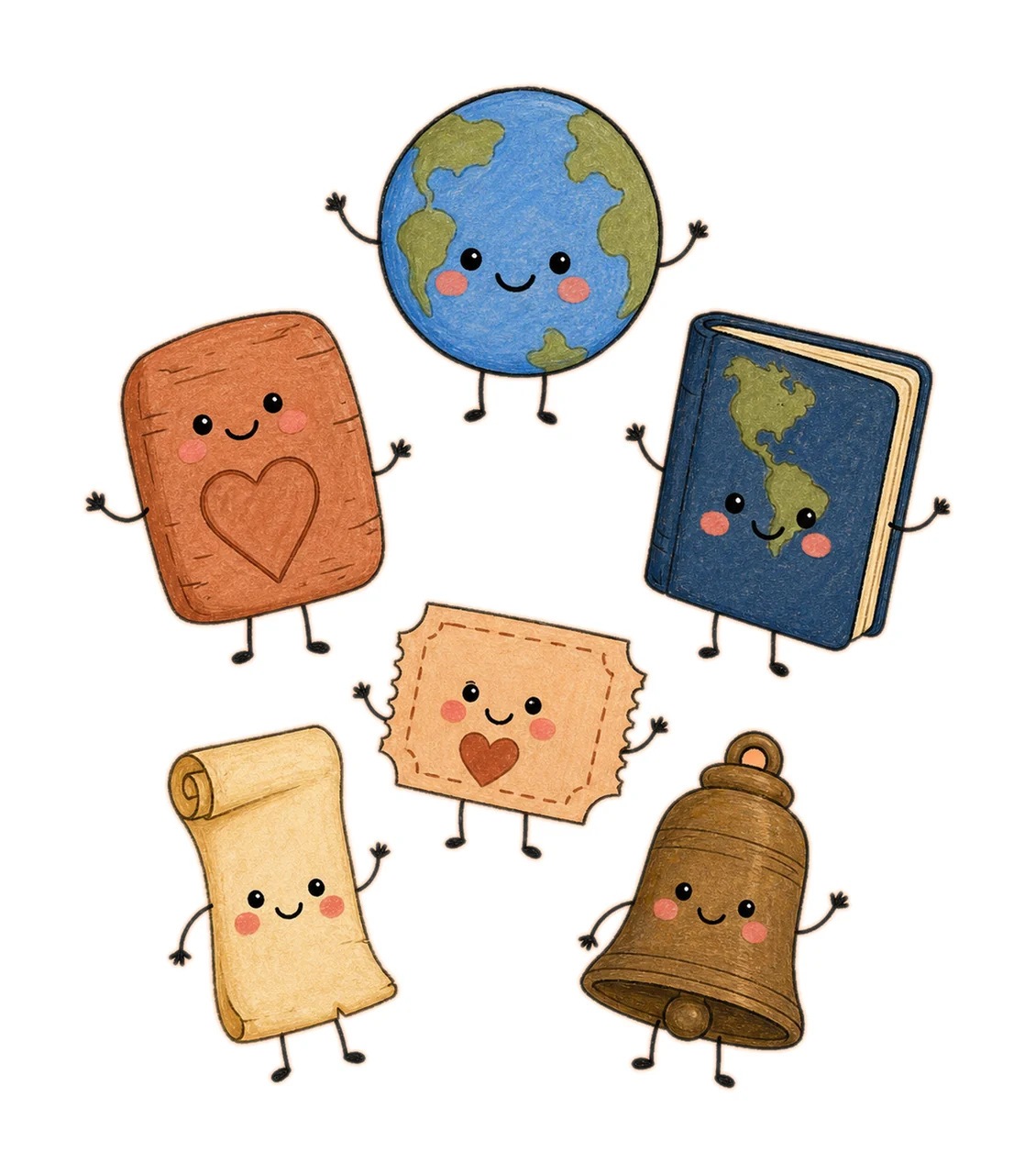 Social Studies Teacher Globe Map History Book Variation D