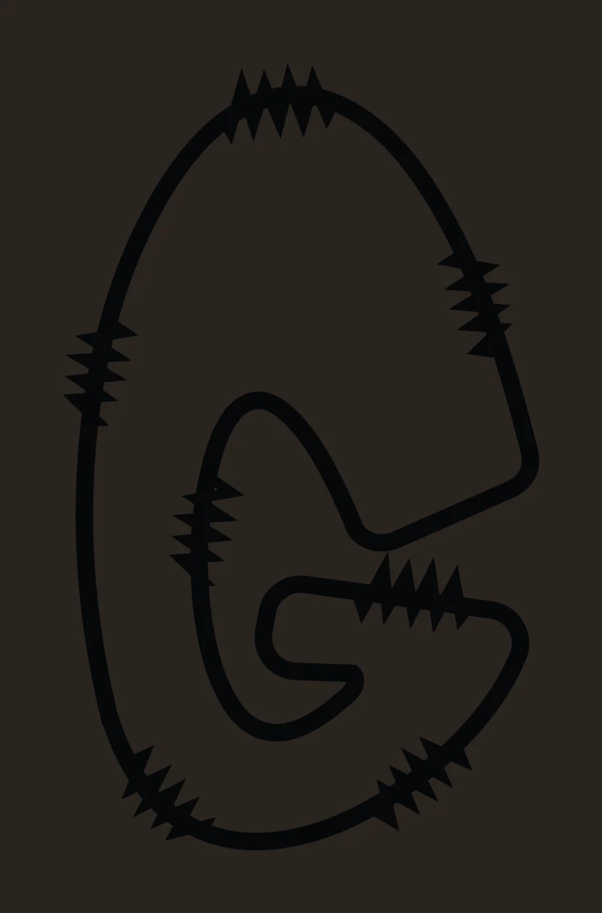 Letters Doodle Character 31 hand drawn sketch whimsical scalable contrast preview thumbnail