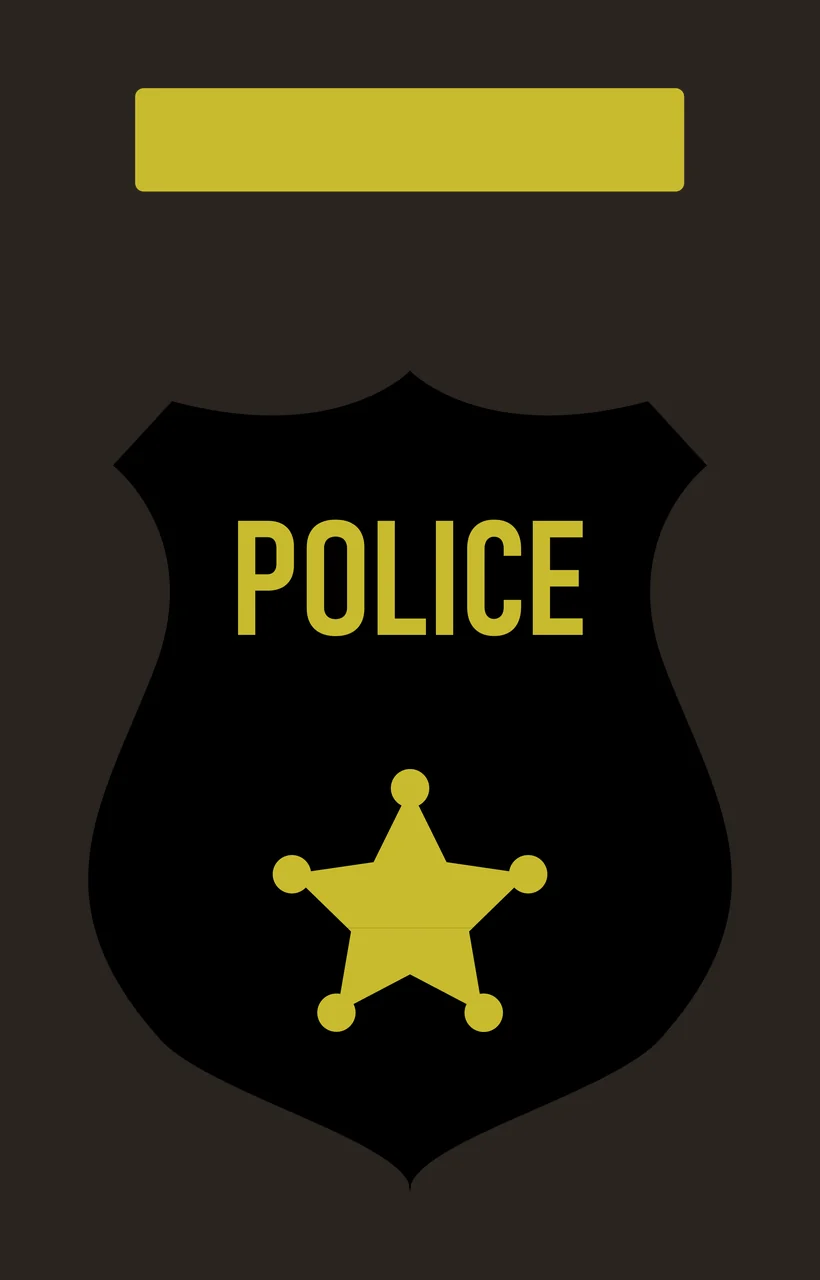 Solid Black Heraldic Shield Located Under A Horizontal centered contrast preview thumbnail