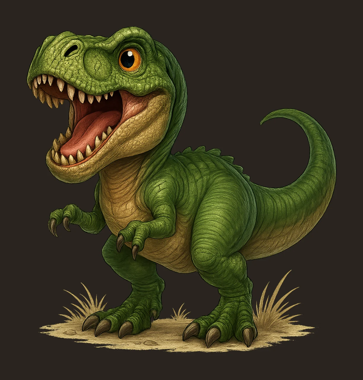 Cartoon Rex Dinosaur Sublimation Design Cute Dino Artwork contrast preview thumbnail