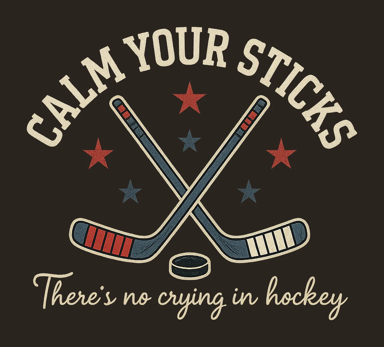 Hockey Mama Calm Your Sticks Design Sublimation Download contrast preview thumbnail