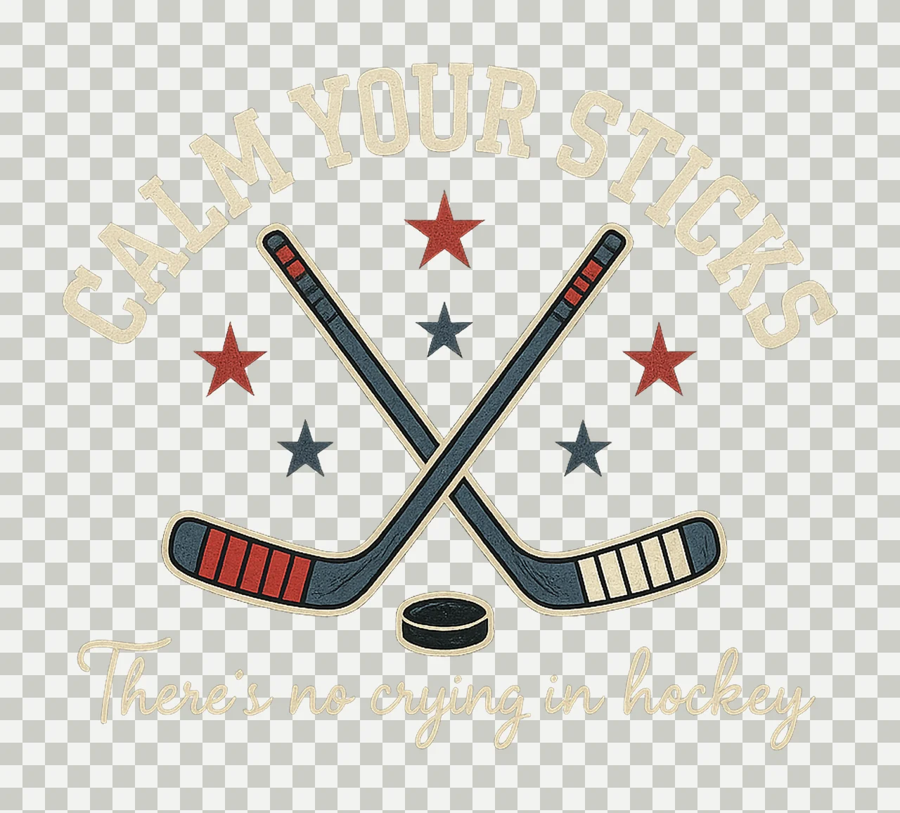 Hockey Mama Calm Your Sticks Design Sublimation Download transparency and detail preview thumbnail