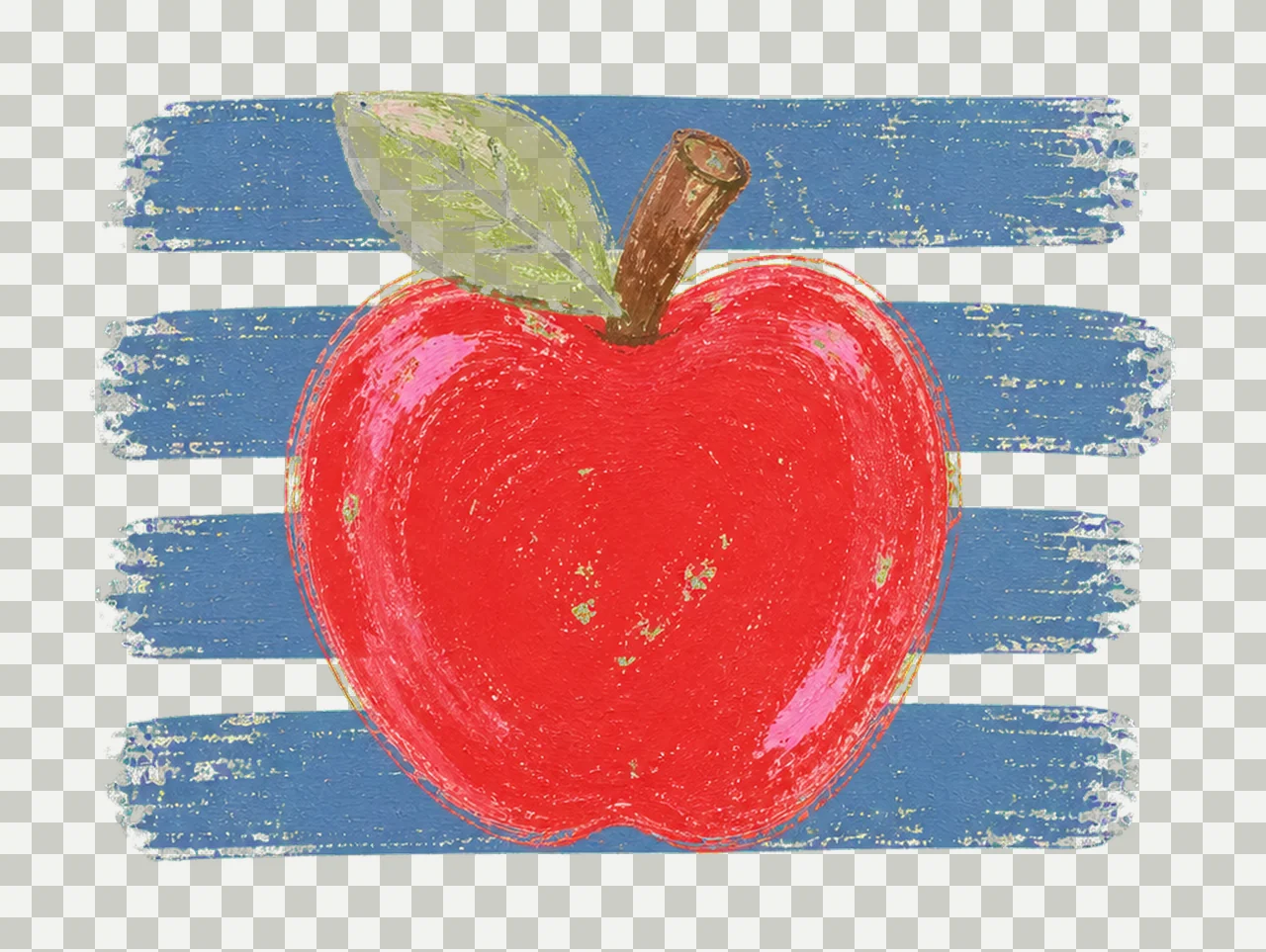 Coastal Apple Stripes Fall Teacher Mom Teaching Variation B transparency and detail preview thumbnail