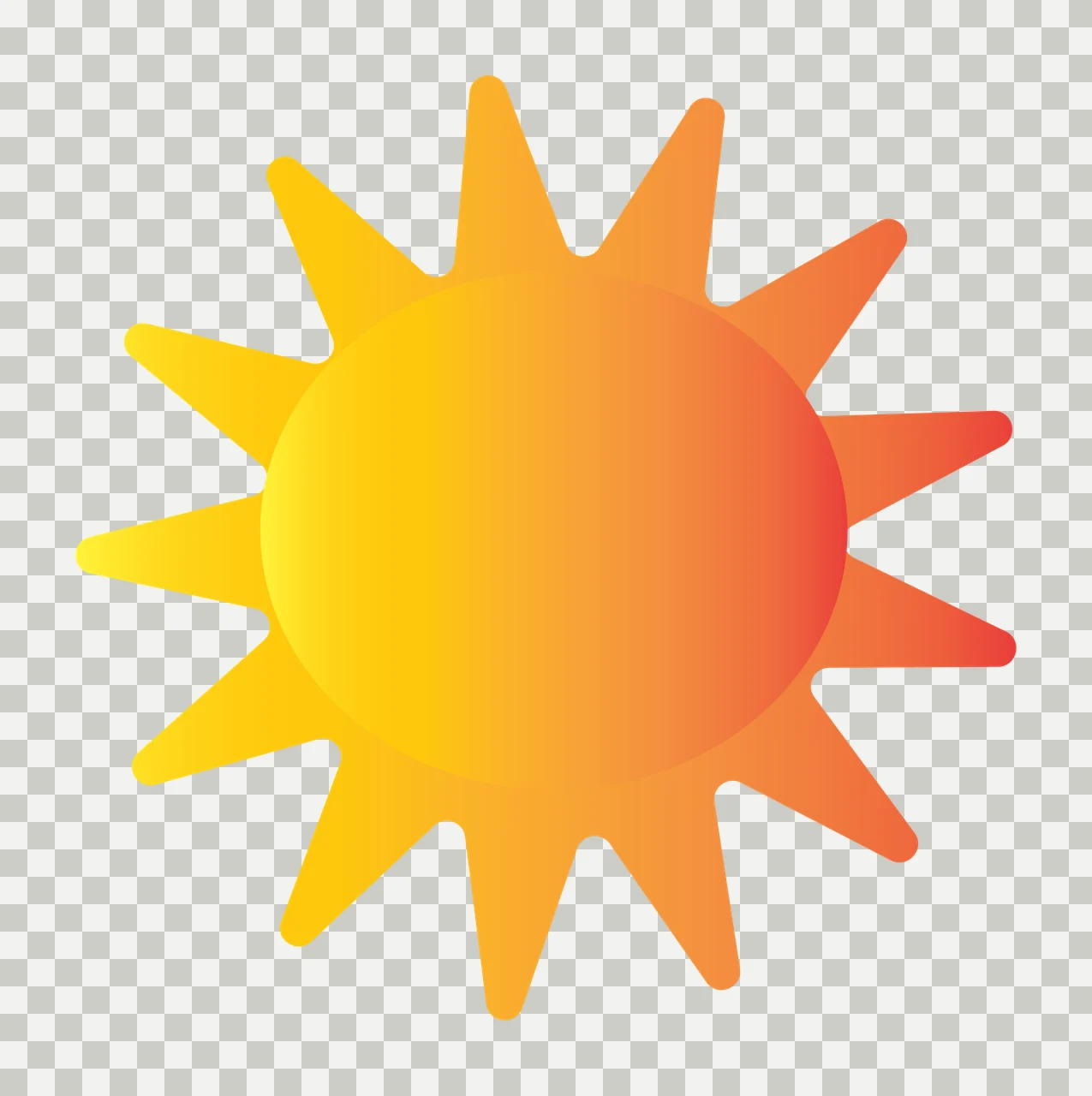 Solid Black Star Shape With Many Sharp Points silhouette plain transparency and detail preview thumbnail