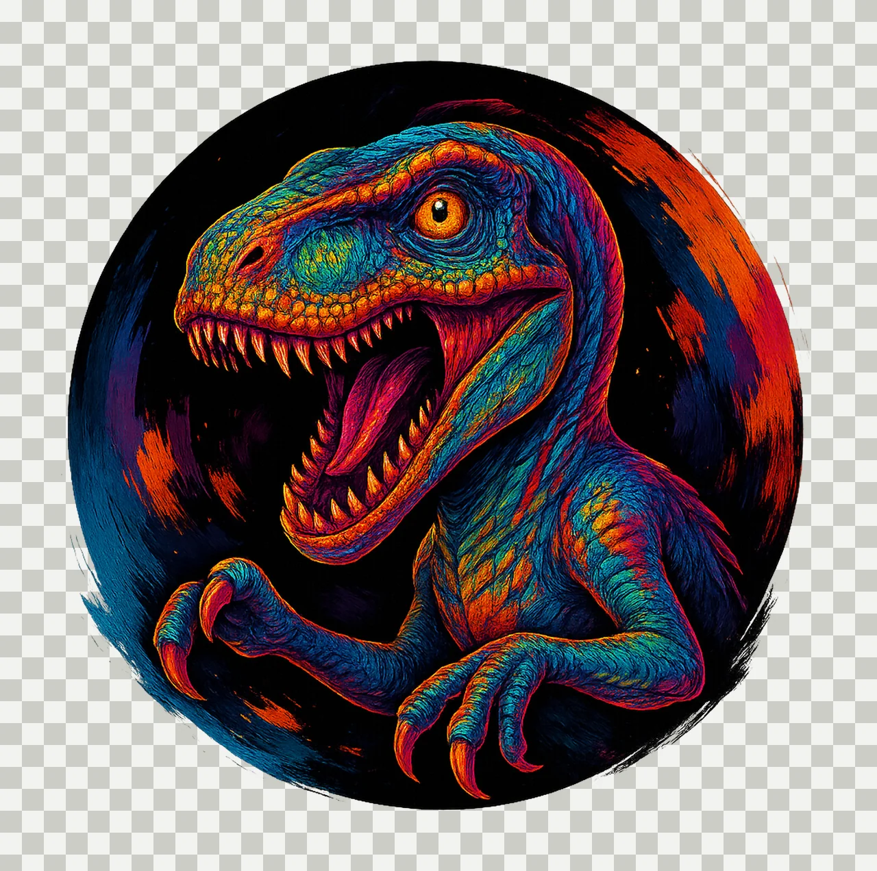 Rex Tyrannosaurus Rex Dinosaur Design Cool Rex Dino Artwork transparency and detail preview thumbnail