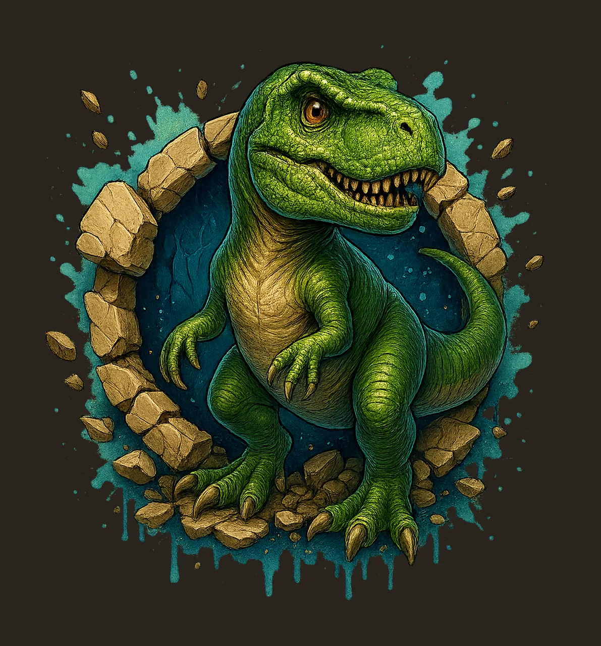 Dinosaur shirt Design 3D Baby Dinosaur Sublimation rex contrast preview thumbnail