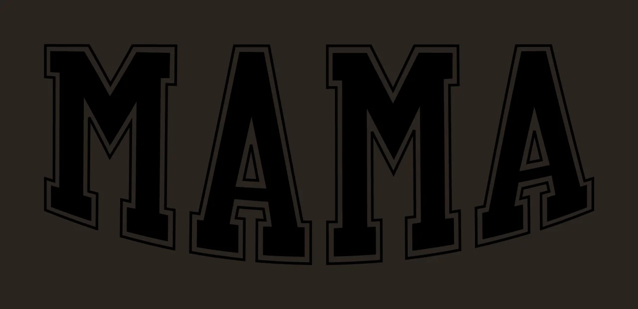 Mama Text With Typography And Bold contrast preview thumbnail