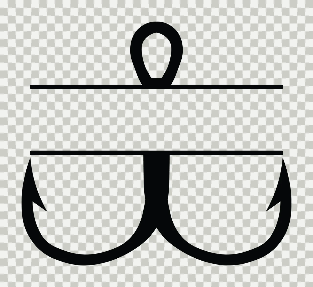 Fishing Hunting Monogram Character 06 fisherman angler Variation transparency and detail preview thumbnail