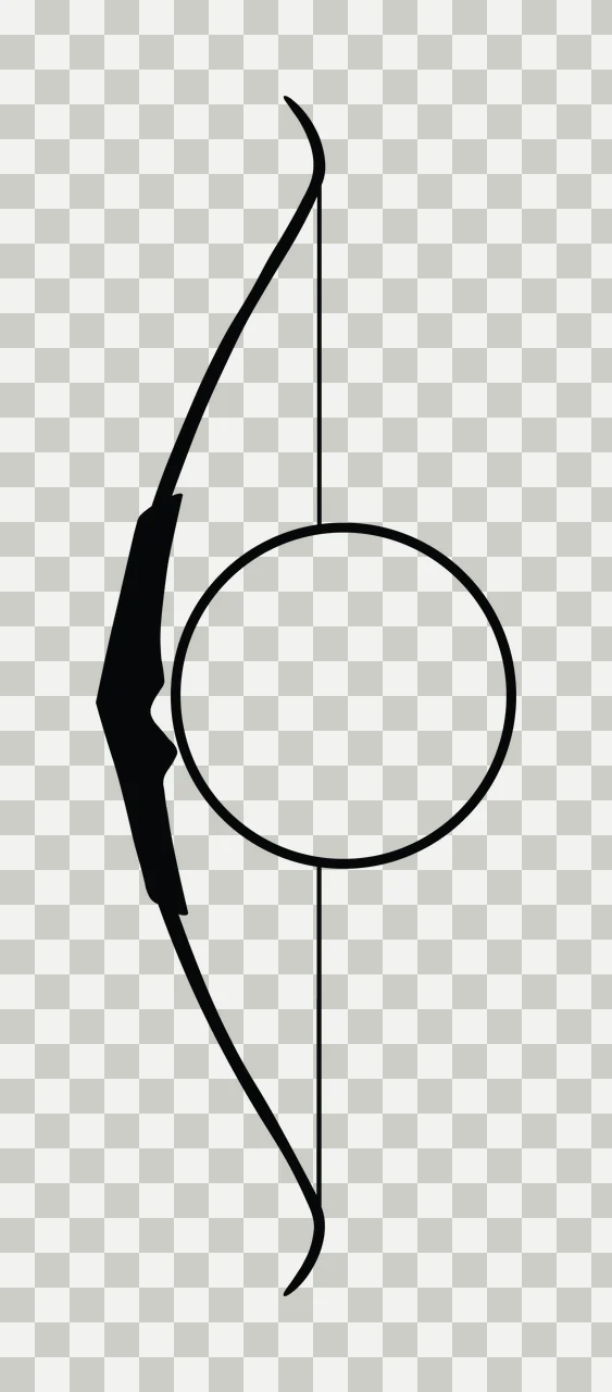Can Glass Wrap Archery Bow And Circle Graphic transparency and detail preview thumbnail