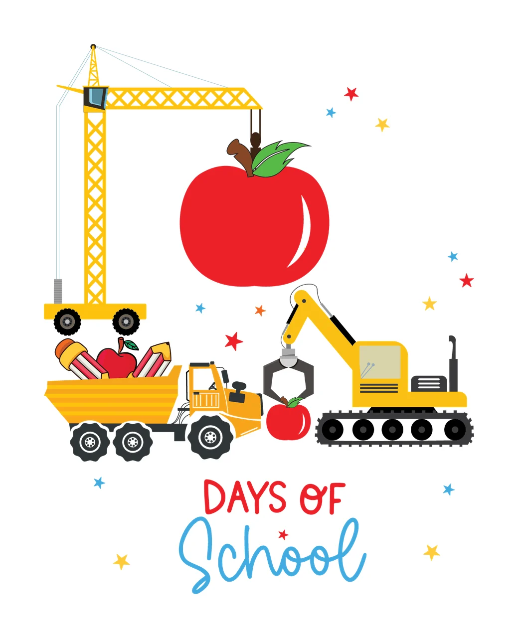 100 Days Of School Construction Design machinery Building crane