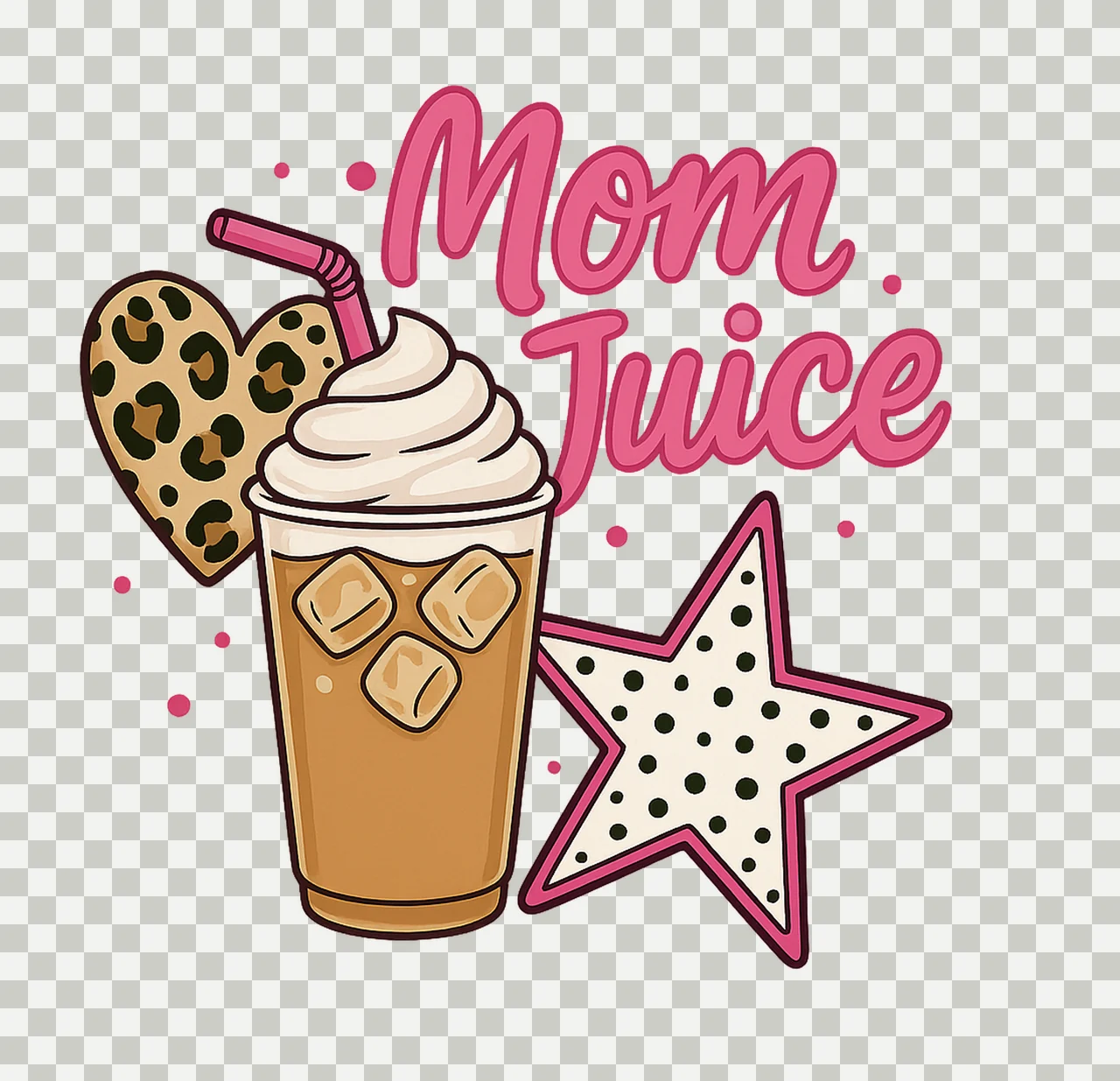 Mom Juice ice coffee ORIGINAL She Just Mom DESIGNER is Juice transparency and detail preview thumbnail