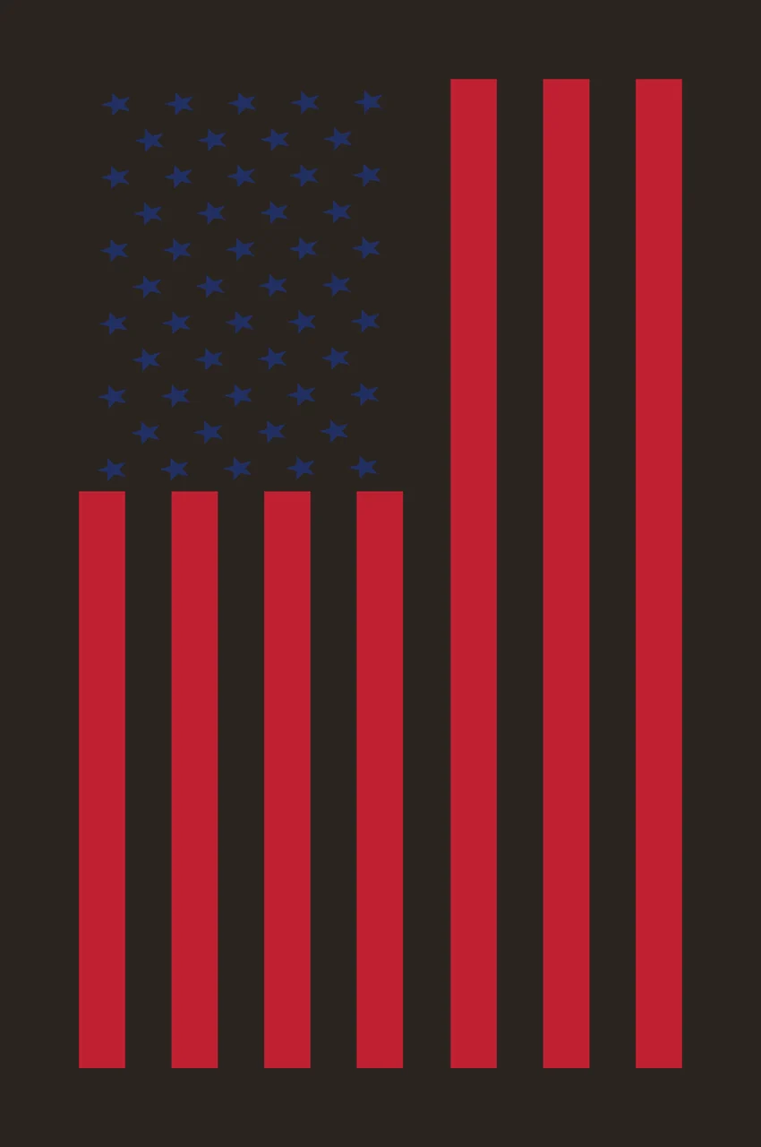 Flag Graphic Illustration Of A Featuring Stars stripes black contrast preview thumbnail