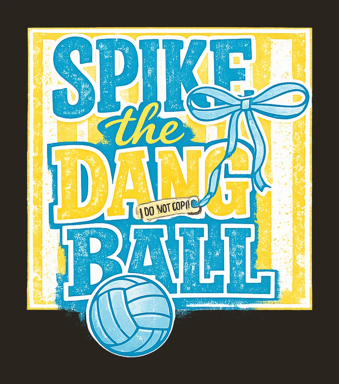 Spike the Dang Ball sublimation instant shirt design hoodie contrast preview thumbnail