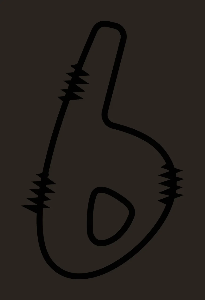 Letters Doodle Character 28 hand drawn sketch whimsical scalable contrast preview thumbnail