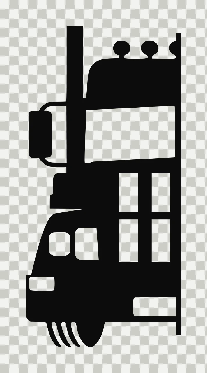 Semi Truck Monogram Character 03 pickup vehicle monster automobile transparency and detail preview thumbnail