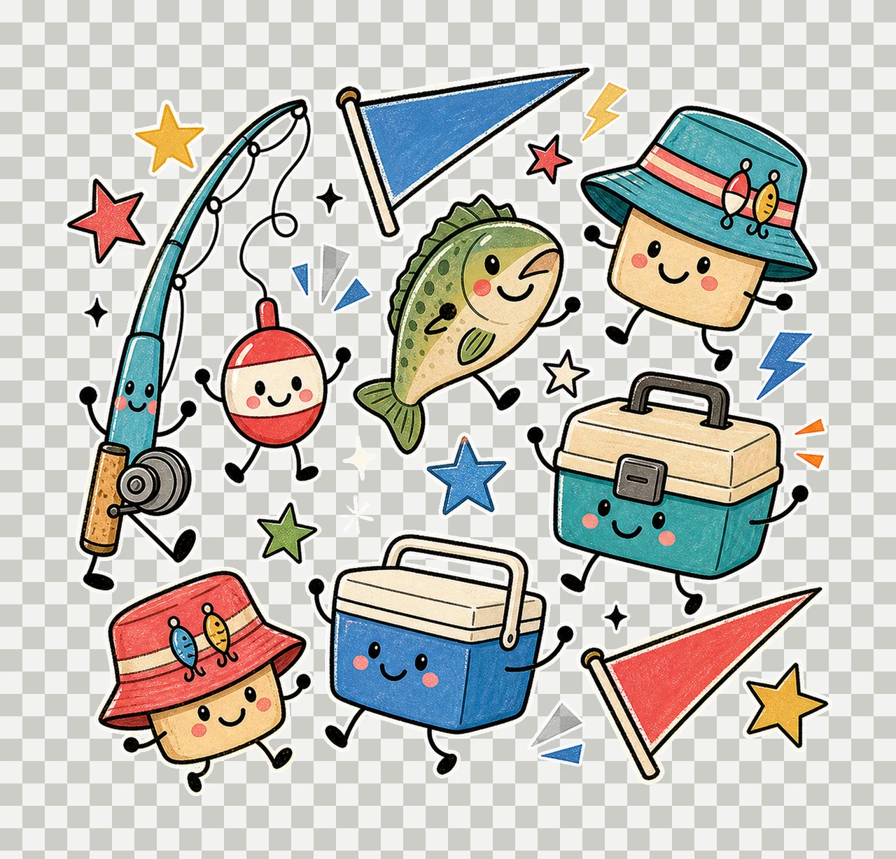 fishing summer 03 retro varsity sublimation instant shirt transparency and detail preview thumbnail