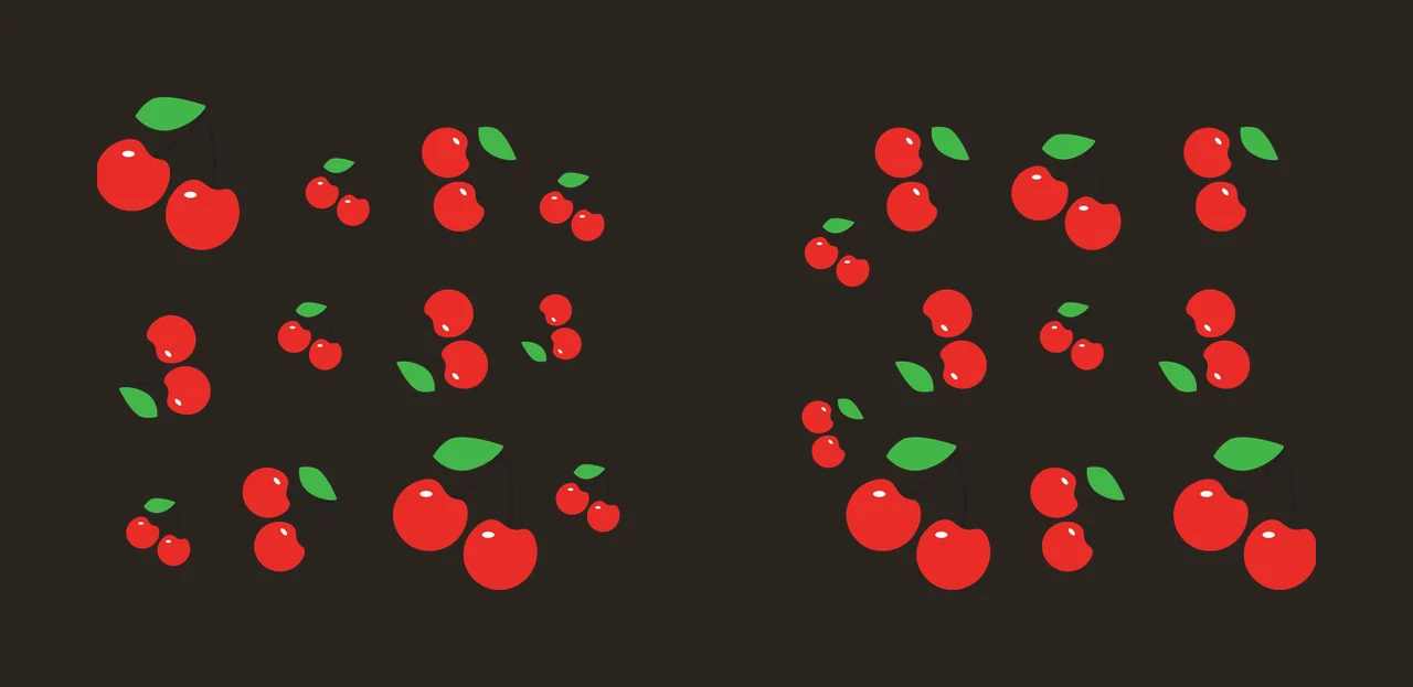 Can Glass Wrap Pattern Of Multiple Black Cherry cherries leaves contrast preview thumbnail