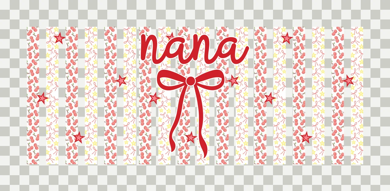 Can Glass Wrap Striped Background With Bow Silhouette stripe transparency and detail preview thumbnail