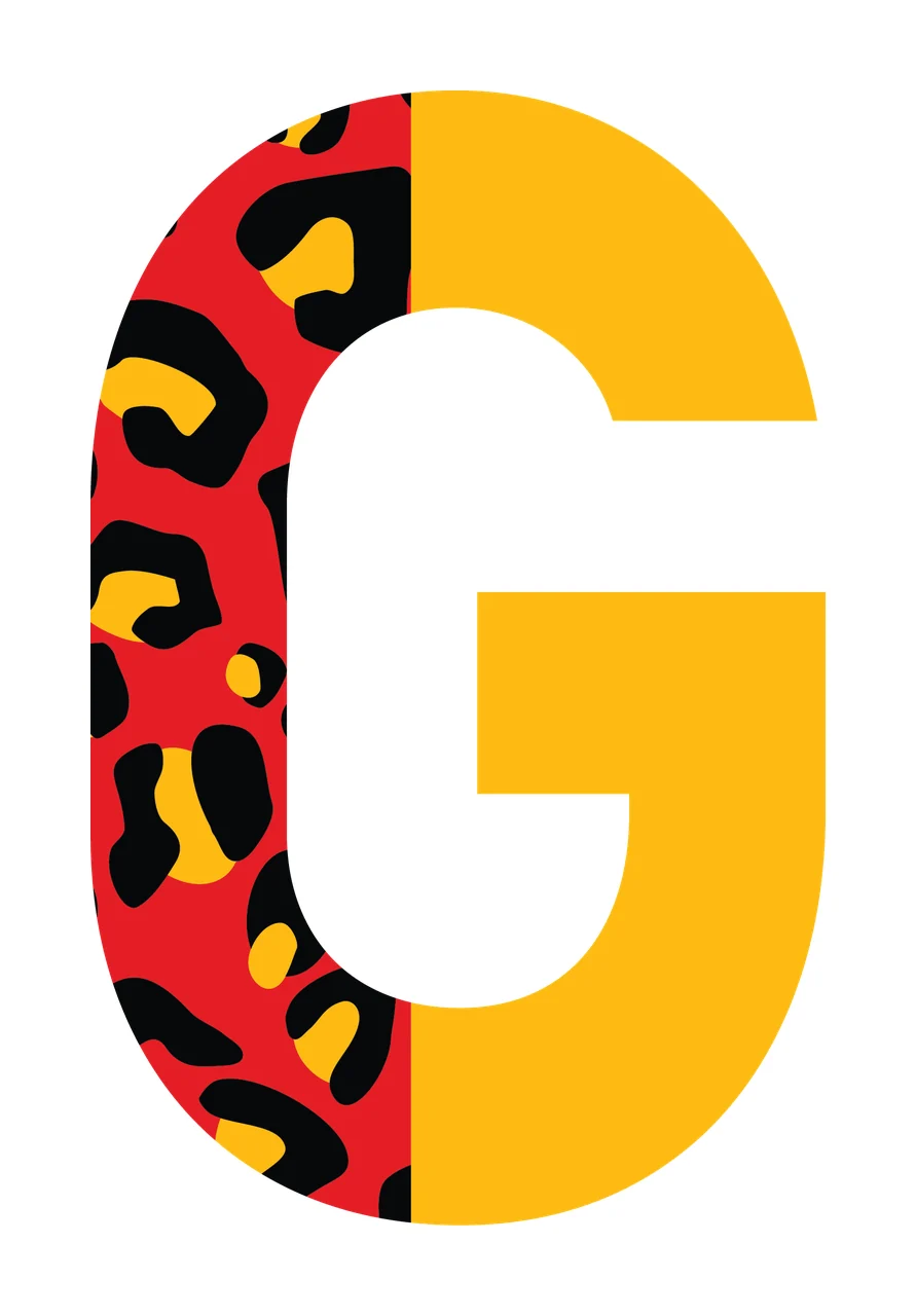 Can Glass Wrap G Letter With Red Leopard
