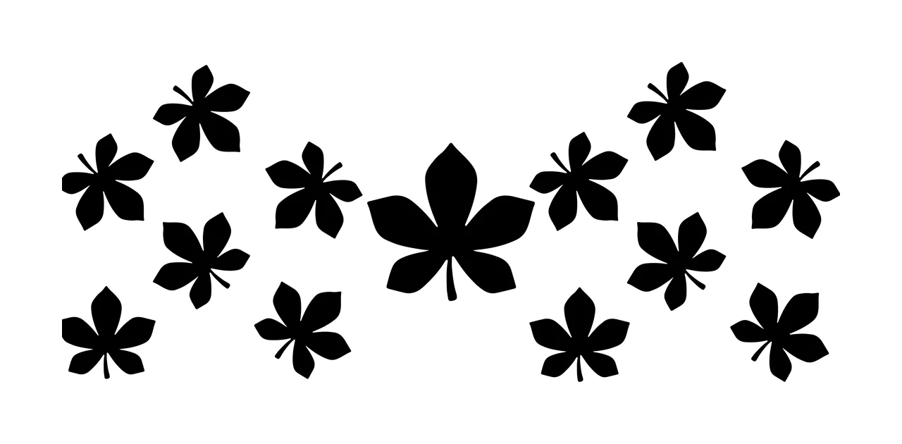 Can Glass Wrap Symmetric Leaf Silhouette Pattern Arrangement Leaves