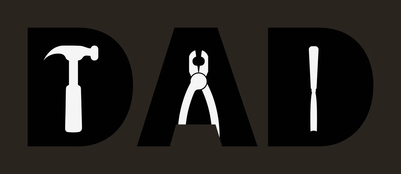 Dad Bold Sans Serif Typography Spelling The Word letters black contrast preview thumbnail