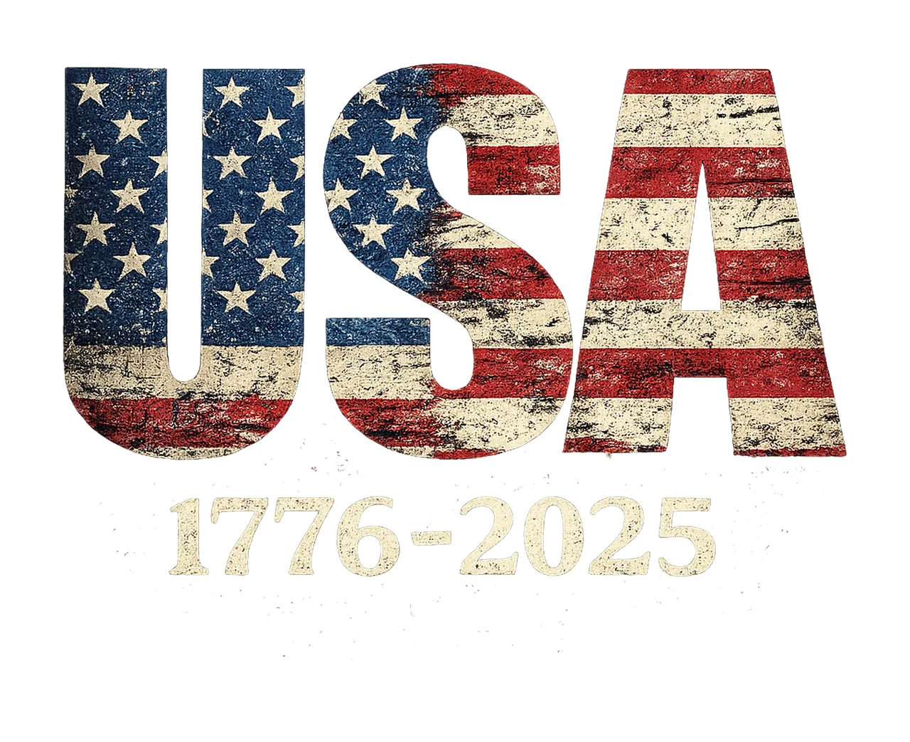 America 250th Anniversary Patriotic July 4th Shirt Design