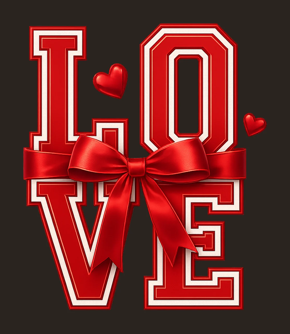 Love Bow Valentine Romantic Artwork Heart Design Valentine contrast preview thumbnail