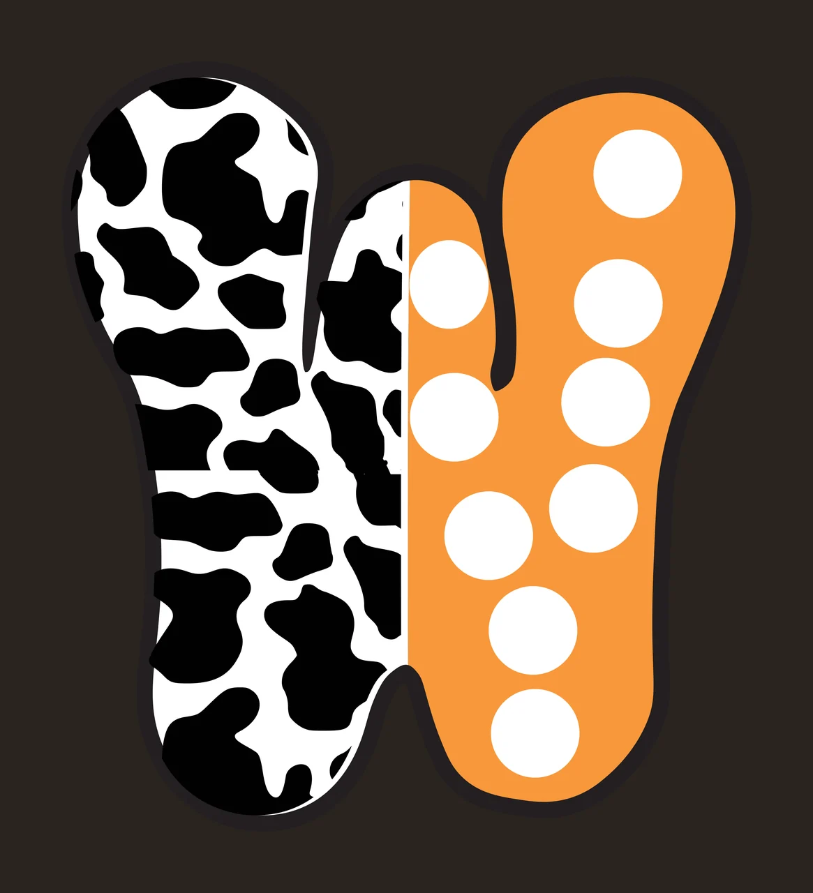 Half Cow Bright Font Dalmatian Race Doodle Leopard Character 16 racing contrast preview thumbnail