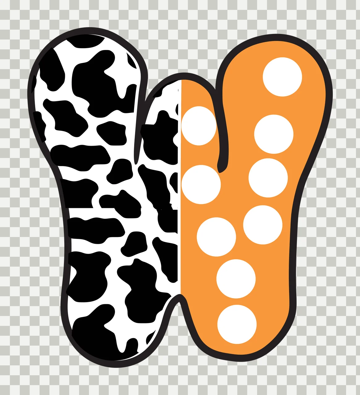 Half Cow Bright Font Dalmatian Race Doodle Leopard Character 16 racing transparency and detail preview thumbnail
