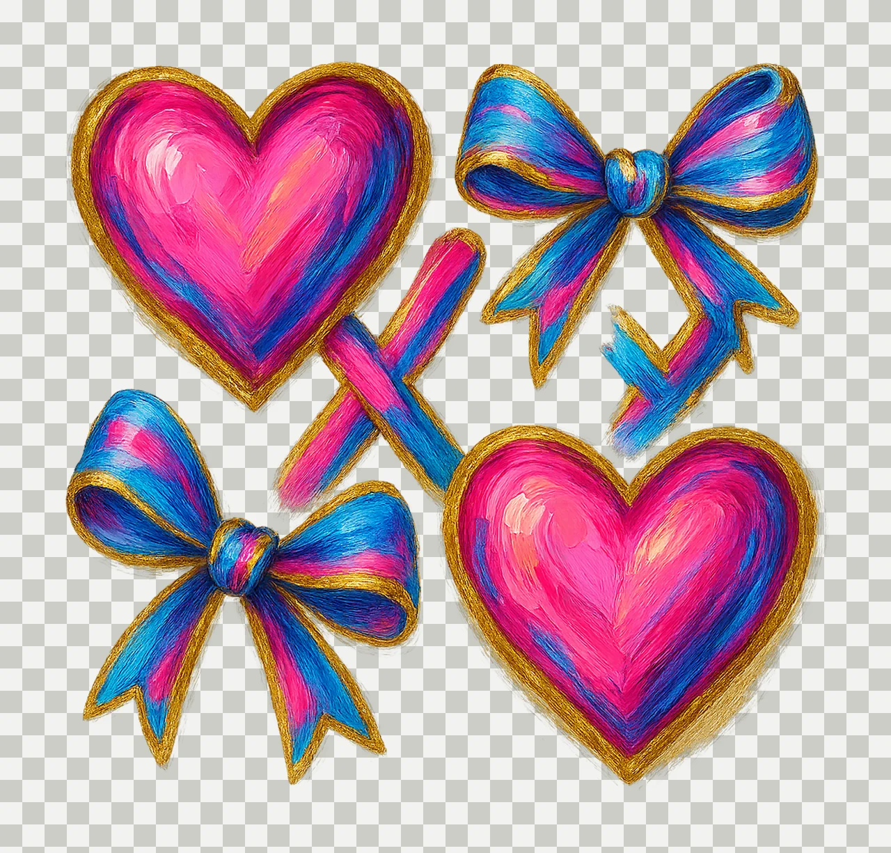 Valentine abstract heart Valentine design Heart design for transparency and detail preview thumbnail