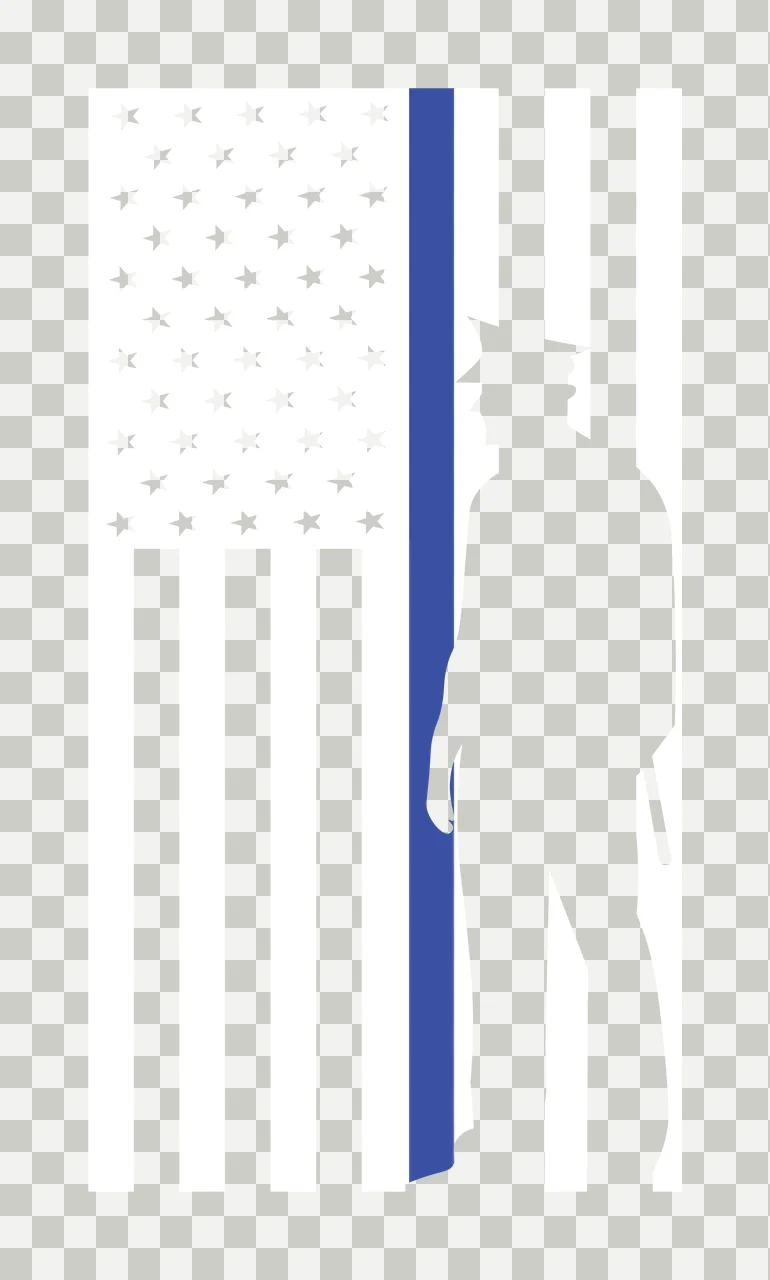 Keychain Silhouette Person Standing Against Flag Stripes stars transparency and detail preview thumbnail
