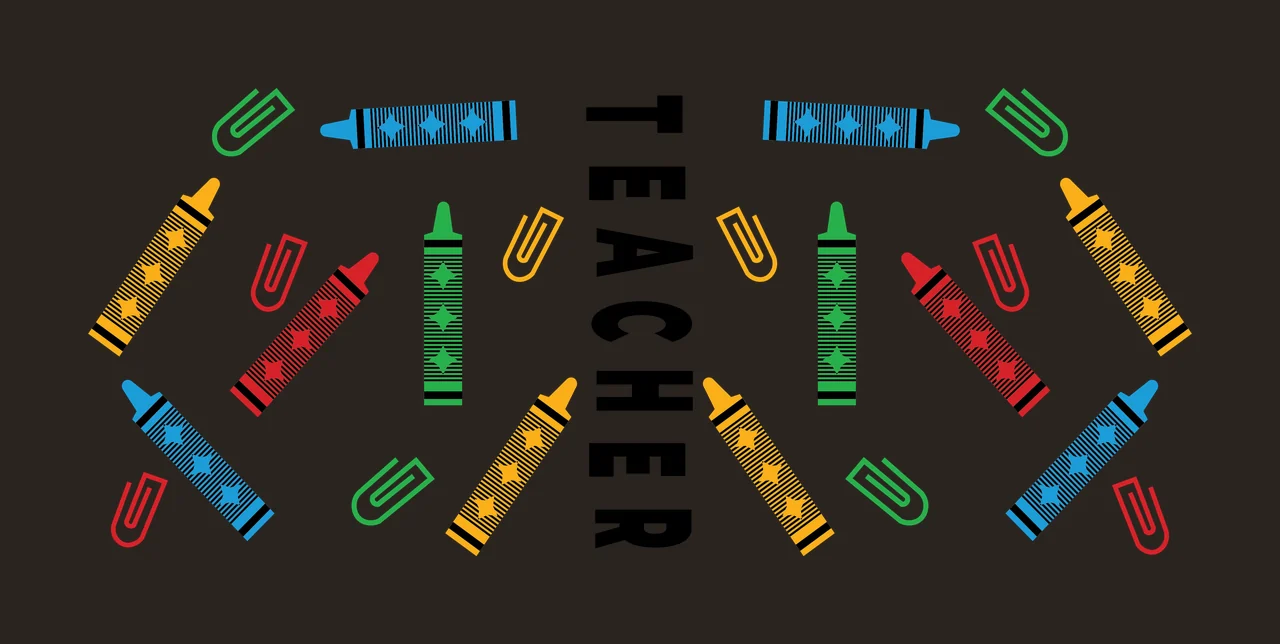 Can Glass Wrap Teacher Text With Pens word surrounded paper clips contrast preview thumbnail