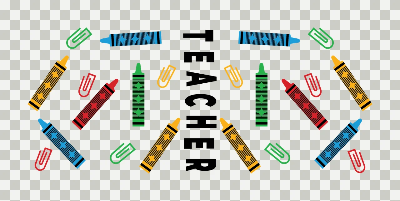 Can Glass Wrap Teacher Text With Pens word surrounded paper clips transparency and detail preview thumbnail