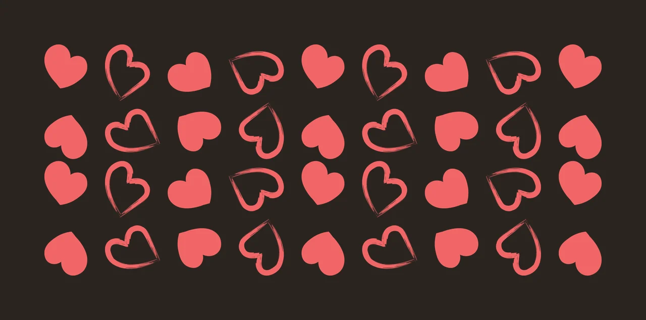 Can Glass Wrap Black Heart Shape Grid Pattern arranged flat contrast preview thumbnail