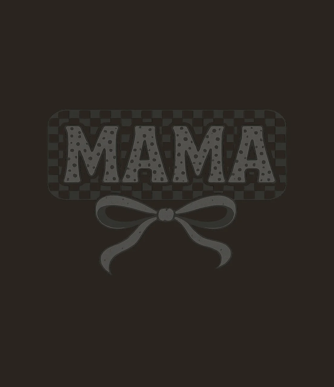 Checkered Bow Mama Checkerboard Label text pattern rectangle contrast preview thumbnail