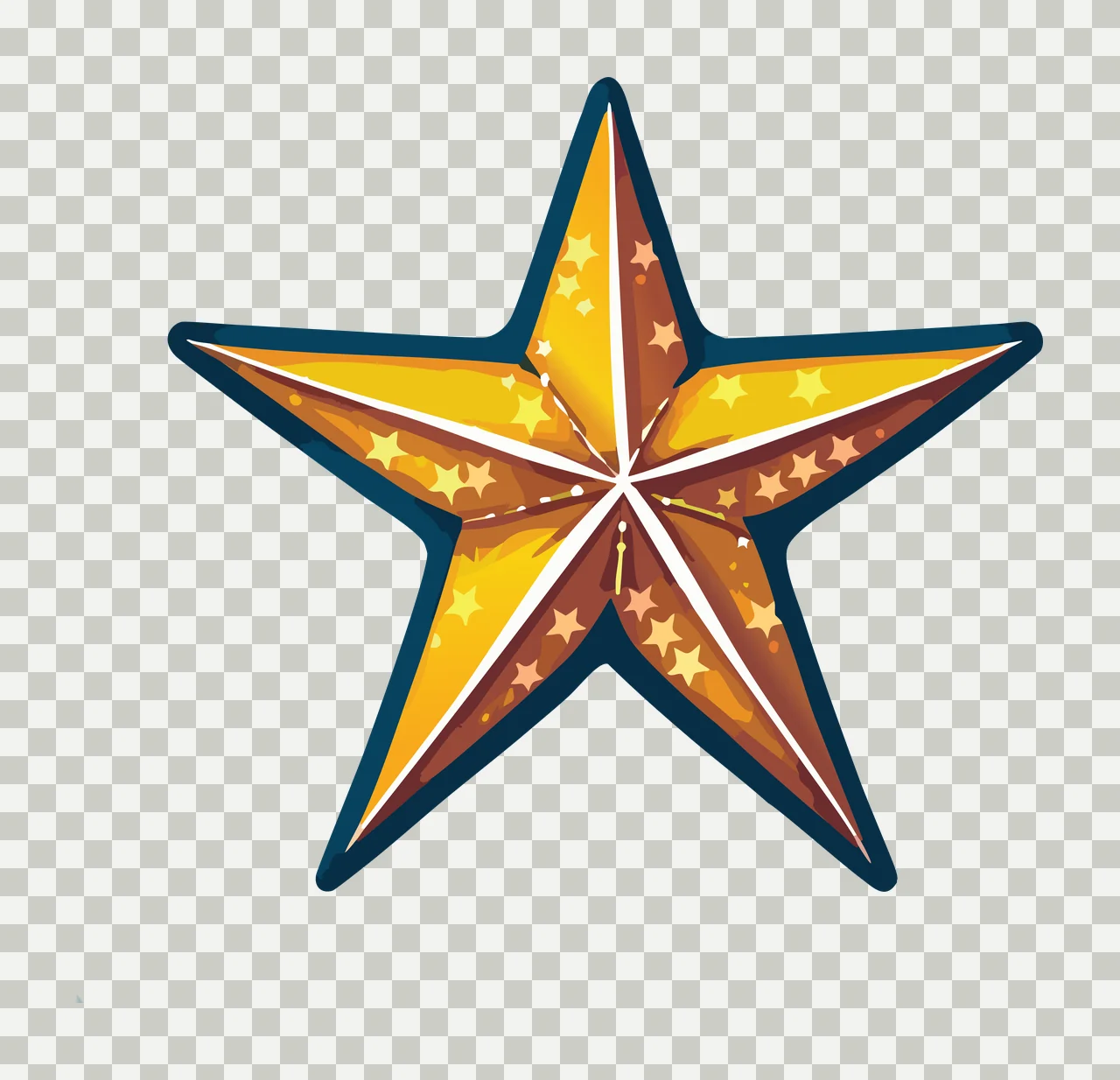 Star Symbol With Geometric Patterns black white grey 14 F16 space big transparency and detail preview thumbnail