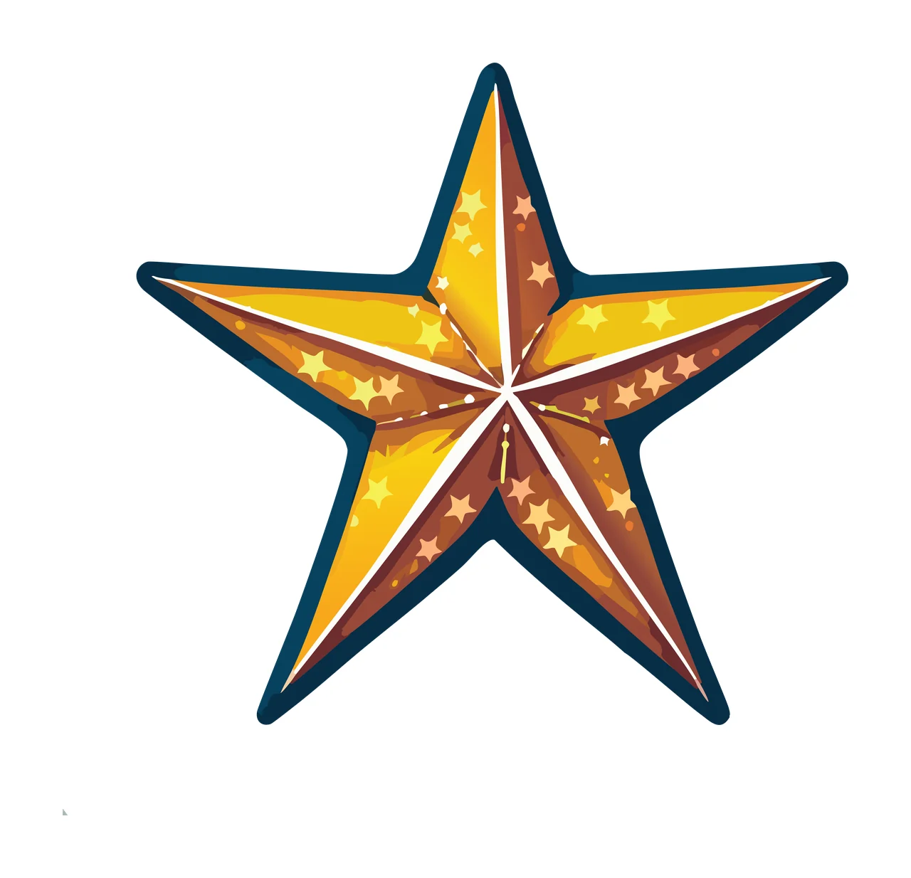 Star Symbol With Geometric Patterns black white grey 14 F16 space big