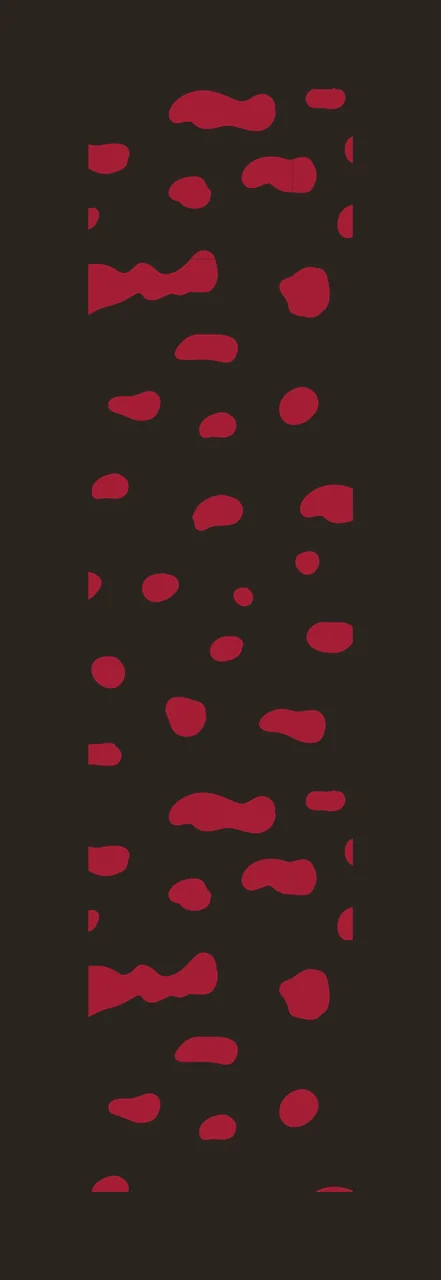 Irregular spots pattern Illustration with dark red spots, organic shapes and white background in maroon contrast preview thumbnail