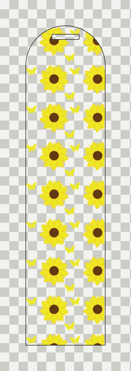 Black Flower And Butterfly Vertical Pattern repeated flowers transparency and detail preview thumbnail