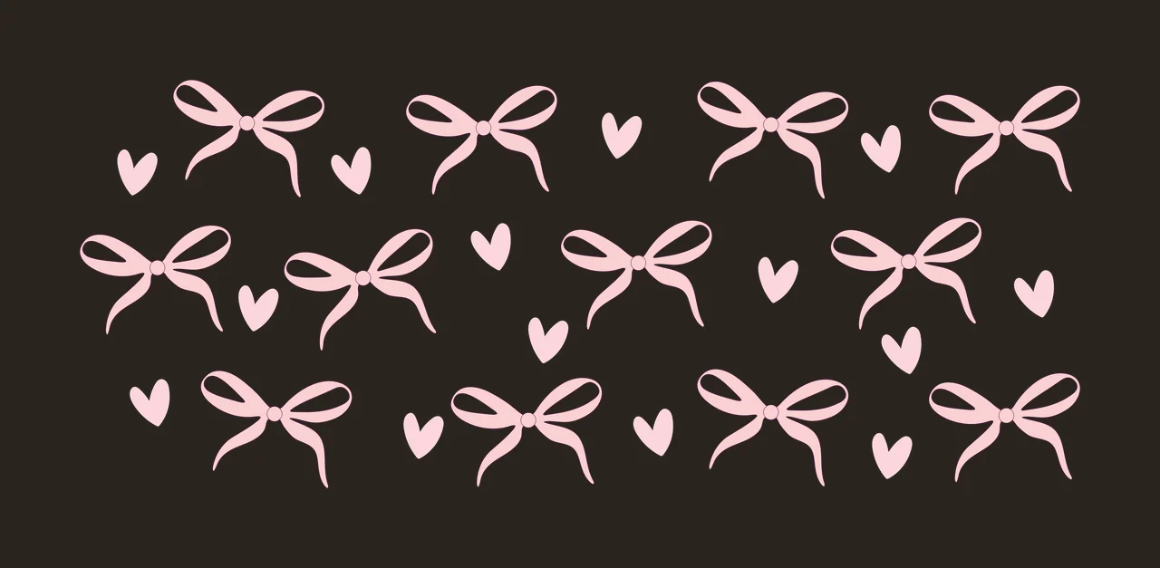 Can Glass Wrap Black Ribbon Bows And Small patterned ribbons contrast preview thumbnail
